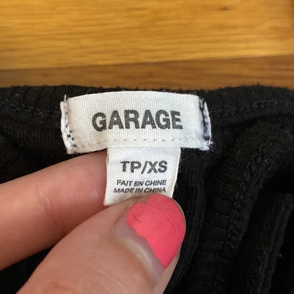 Garage Women’s Black Ruffle Tank Top Size XS - Picture 2 of 6
